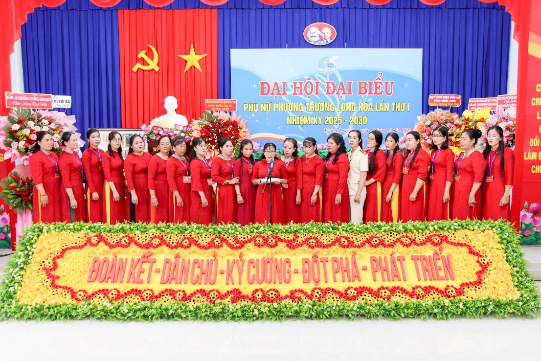 Đại hội đại biểu Phụ nữ phường Trường Long Hòa lần thứ I, nhiệm kỳ 2025 – 2030 thành công tốt đẹp.