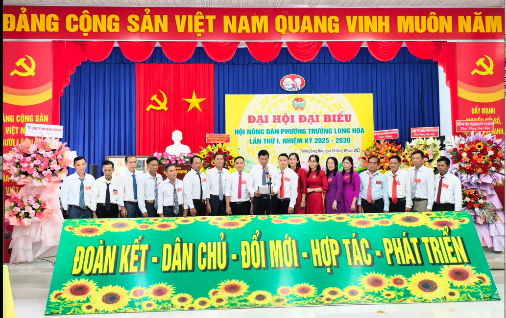 Đại hội Đại biểu Hội Nông dân phường Trường Long Hòa lần thứ I, nhiệm kỳ 2025 – 2030
